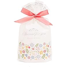 Amazon Co Jp Hibridge Takasue ラッピング袋 リボン マチ付き かわいい プレゼント用 10枚入 贈り物 包装 ホワイト 文房具 オフィス用品