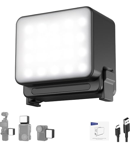 Amazon.co.jp: Ulanzi Action3用LEDビデオライト 撮影用ライト ミニ
