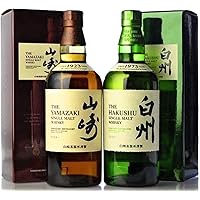 Amazon.co.jp: サントリー シングルモルト 山崎＆白州 各700ml 飲み ...