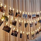 LEDストリングライト フォトクリップ フラッシュカラー ledフェアリー・ストリング・ライト バッテリー・ガーランド ホーム飾り 　暖かいホワイト　2m