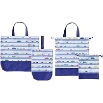 Amazon.co.jp: レッスンバッグ 入園入学セット 4点セット ネームタグ