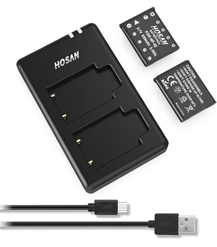 2 Batterie NP-50 + Caricatore LCD USB Per Fujifilm FinePix F200EXR, F550EXR, X10, X20 E Altre