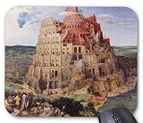 ピーテル・ブリューゲル『 バベルの塔 』のマウスパッド：フォトパッド（世界の名画シリーズ） (1563：B)