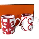 エルメス HERMES ガダルキヴィール レッド マグカップ ペア 300ml 011835P0 【並行輸入品】