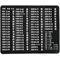 Amazon.co.jp: 年号マウスパッド ソフトタイプ 滑り止めラバータイプ