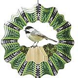High Quality D139-10 Designer Chickadee Wind Spinner, 10-Inch