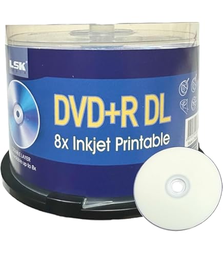 Amazon.co.jp: DVD+R DL ダブルレイヤーロゴ 8X 8.5GB 240分ビデオ