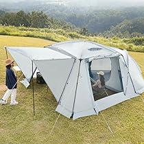 Amazon.co.jp: 2ルームテント 幅340cm 4～6人用 ファミリー