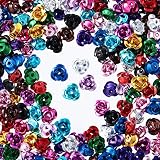ファイニエ アルミ薔薇 パーツ 7mm 900個 セット ミックス バラ デコ ネイル パーツ アクセサリー 金具 ハンドメイド 手芸 AP2171