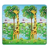 Fanala 70.278インチExtra LargeベビークロールマットPlaymat Foamブランケットラグforで/アウトドア(米国Stock )
