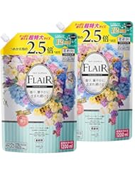 【Amazon.co.jp 限定】【まとめ買い】フレアフレグランス 柔軟剤 フラワー&ハーモニーの香り 詰め替え 大容量 1200ml×2個
