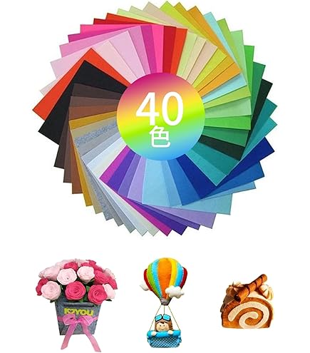 Amazon.co.jp: サンフェルト 手芸用 教材用 フェルト ミニー200 10枚入
