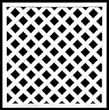 ホワイト格子ラティスフェンス 900×900mm（木製） 目隠しフェンス DIY 園芸 ガーデニング 旭興進株式会社 JJ PROHOME