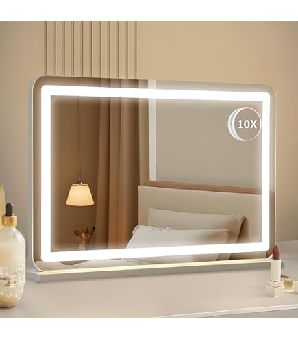 Amazon.co.jp: Meetop 化粧鏡 女優ミラー 卓上用 ハリウッドミラー