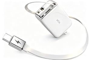 自動巻き取りケーブル内蔵 65W GaN 充電器 一体型 3 台同時充電 PD QC 対応 折りたたみプラグ PSE 認証 小型軽量 出張旅行便利 | MacBook/iPhone/iPad/Android対応、65cm無段階自由長さ調整、自動巻き取