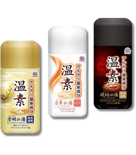 Amazon | 温素 琥珀の湯 澄明の湯 白華の湯 入浴剤 600g ×3点セット