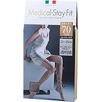 Amazon | 着圧 弾性タイツ ほっそり美脚 メディカル ステイ