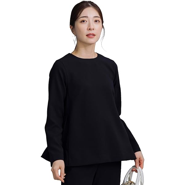 【SONO NAVY】バックフリルロングジレ Sono（ソーノ）の「【SONO NAVY】バックフリルロングジレ（ベスト