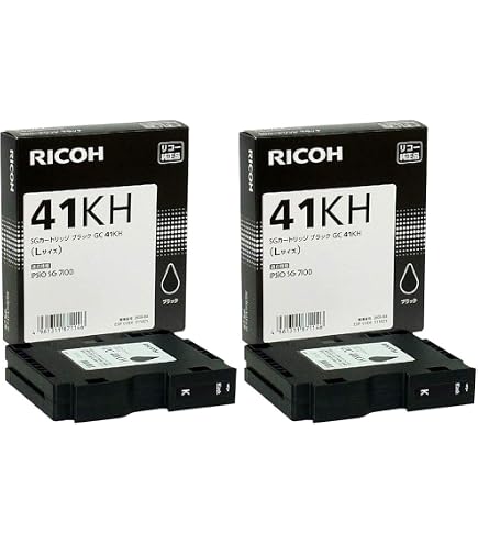 Amazon.co.jp: RICOH 純正インク SGカートリッジ GC41H 4色セット
