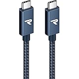 RAMPOW USB C ケーブル【100W PD対応/USB 3.2 Gen 2x2-20Gbpsデータ転送】PD3.0/QC3.0超高速充電 4K/60Hz 映像出力対応 超高耐久 iPhone15シリーズ充電ケーブル MacBook Pro/i