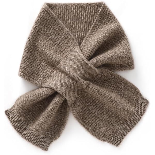 Amazon | [SHOLIND] カシミヤ 100% ミニマフラー 差し込みマフラー