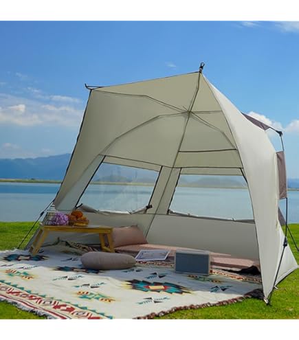 ワンタッチテント 3~4人用 防水 キャンプ アウトドア 海水浴6