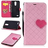 Aireratze(TM) LG K10 2017 ケース　PU　手帳型　携帯電話用 [USBケーブルは無料です]　カバー カード収納ポケット付き　マグネット式　ストラップ付き　スマートフォン保護ケー