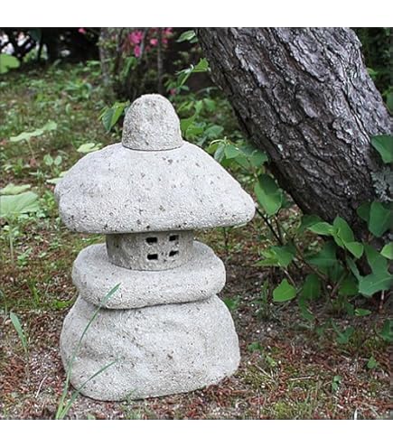 Amazon.co.jp: 灯籠燈籠鍾乳石室内屋内店内和風置物庭石石灯籠