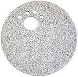 足跡穴あけ飛び石 ステップストーン ホワイト色 5枚セット