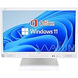 【整備済み品】富士通 一体型PC K557/23.8型フルHD/Win 11 Pro/MS Office H&B 2019/Core i5-7500T/wajunのWIFI/Bluetooth/DVD/8GB/512GB SSD
