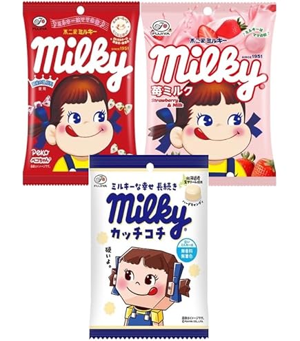 Amazon.co.jp: OKURUX [2種セット] 不二家 ミルキー カッチコチ