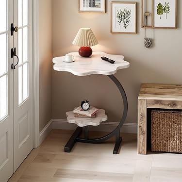 アーバンモダン サイドテーブル リビング コーヒー ソファー テーブル 花台 テーブル サイドテーブル ナイトテーブル 花台 スモーキーピンク