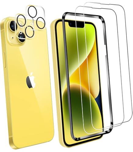 Amazon | 【2+2枚セット】対応 iPhone 14ガラスフィルム （2枚入） + 