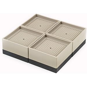 Umelee 洗濯機用かさ上げ台 防振ゴム 洗濯機・乾燥機・冷蔵庫用置き台 高さ調節 重ねて使用可能 振動 異音吸収 滑…