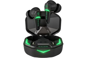 【超低遅延】Black Shark ワイヤレス イヤホン Bluetooth 5.2 ゲーミング 【完全ワイヤレスイヤホン片耳/両耳対応/Hi-Fi/自動ペアリング /IPX4 防水機能 / 最大35時間音楽再生 /ゲーミングモード /55ms 超低