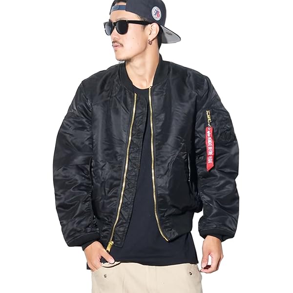 【美品】【スリムフィット】【Lサイズ】【定番カラー】アルファ　MA-1 ブラック 楽天市場】ALPHA INDUSTRIES アルファ インダストリーズ MA-1