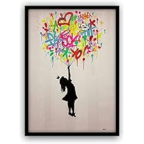 【額入り】超巨大バンクシー ☆ 少女と蝶 ストリートアート バクシア バンクシー 額入り】超巨大バンクシー 少女と蝶 ストリートアート バクシア