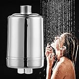 Ruier-tong　シャワー浄水器　お風呂浄水器　高品質　浄水フィルター　カートリッジ付き　錆水　塩素　異物除去　抗菌 　消臭　節水　洗浄　多機能　浴室用　125*70mm　シルバー