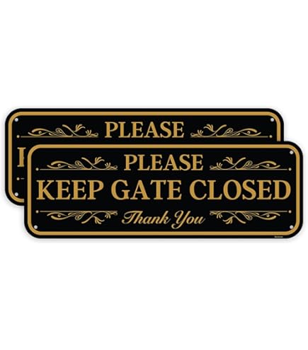 3-Pack Please Keep Gate Closed At All Times Sign 10x 7 .04 Aluminum Reflective Sign Rust Free Aluminum-UV Protected and Weatherproof