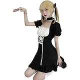 Amazon Co Jp ワンピース ゴシック ロリータ レディース 地雷系 服 かわいい メイド 服 Aライン ワンピース ドレス 日常着 大きいサイズ 服 ファッション小物