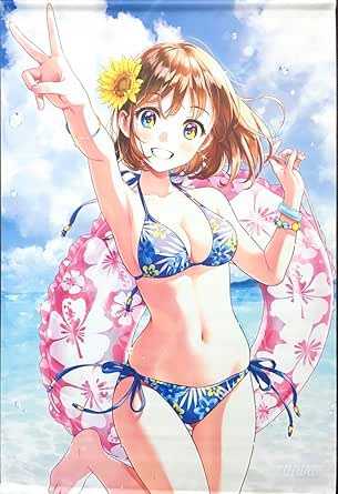 Amazon 森倉円イラスト B2タペストリー Canvas 水着 美少女 グッズ おもちゃ おもちゃ