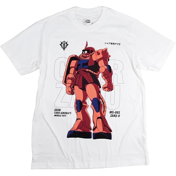 Amazon | [EVERSOUL] 機動戦士ガンダム Tシャツ 半袖 シャア専用 ザク