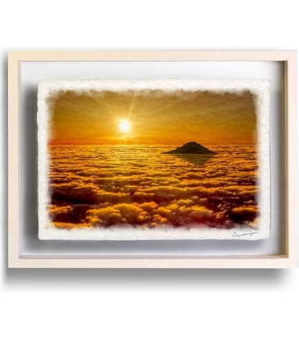 Amazon.co.jp: 伊東明生『桜島・鹿児島(F6号)』油彩画 風景画 薩摩富士