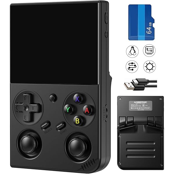 家庭用ゲーム機 Amazon | RG35XX Pro 携帯型ゲーム機Linuxシステ IPSOCAフル