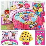 Shopkins Ultimate Kids Bedding Comforter Set with Plush Blanket and Scented Pillow Toy - Full [並行輸入品