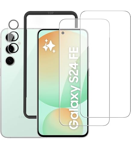 Amazon | Spigen Galaxy S24FE ガラスフィルム 指紋認証対応