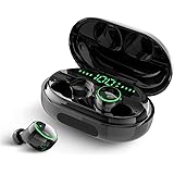 Bluetooth イヤホン 片耳【2019令和最新版　電池残量LEDディスプレイ表示　120時間連続駆動】　片耳ワイヤレスイヤホン ブルートゥースイヤホン 3500mAh大容量バッテリー Hi-Fi 高音質 Bluetooth 5.0 EDR 搭載 IPX8防水 Siri対応　音量調節可能 技適認証済/PSE認証済/ Siri対応/ iPhone & Android対応　bluetooth イヤホン 自動ペアリング