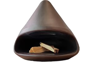 Handcrafted Sage Bowl - Palo Santo Sticks Holder & Ceramic Incense Burner | Decorative Home Accent | Suitable for Yoga Room &