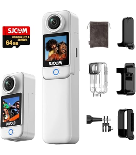 Amazon | AKASO 360 360度カメラ アクションカメラ 256GB SDカード付き