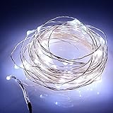 Zhaozhe装飾ライト LEDストリングライト ジュエリーライト 電池式 5m50球 雰囲気作り イルミネーション クリスマス パーティー (ホワイト)